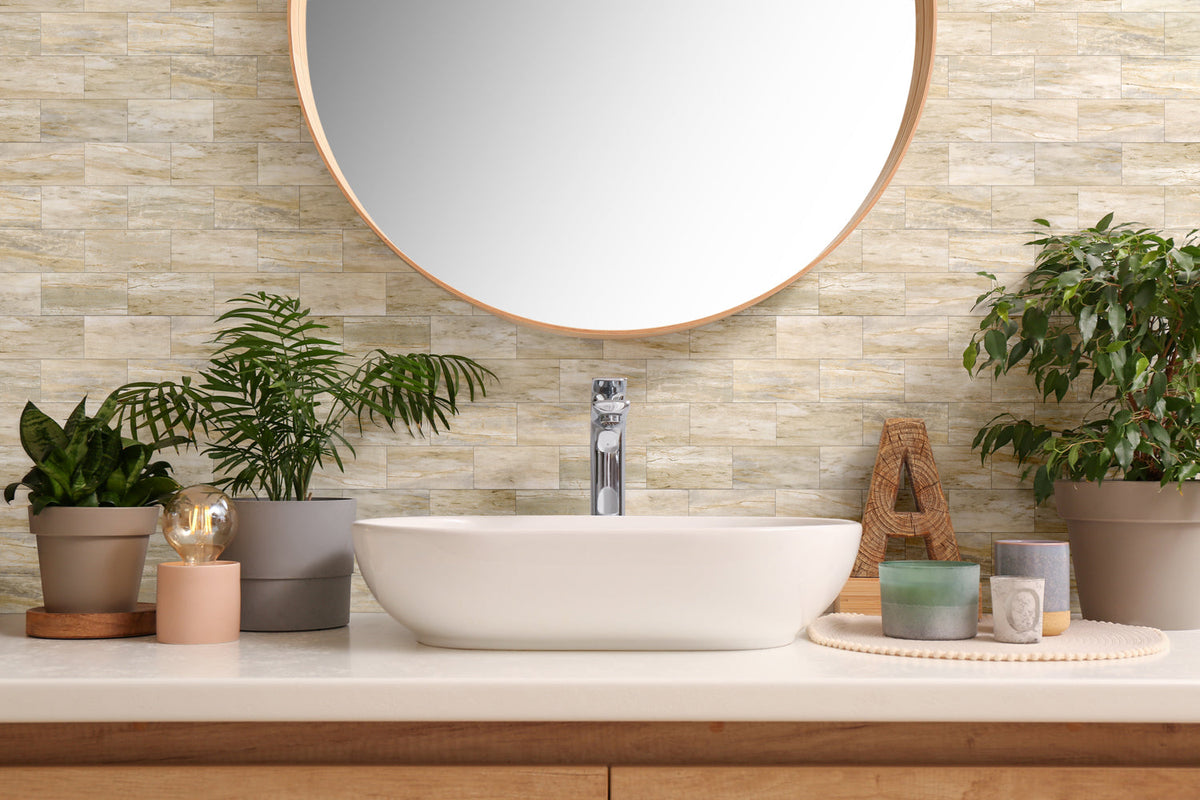 peel and stick subway tile for bathroom