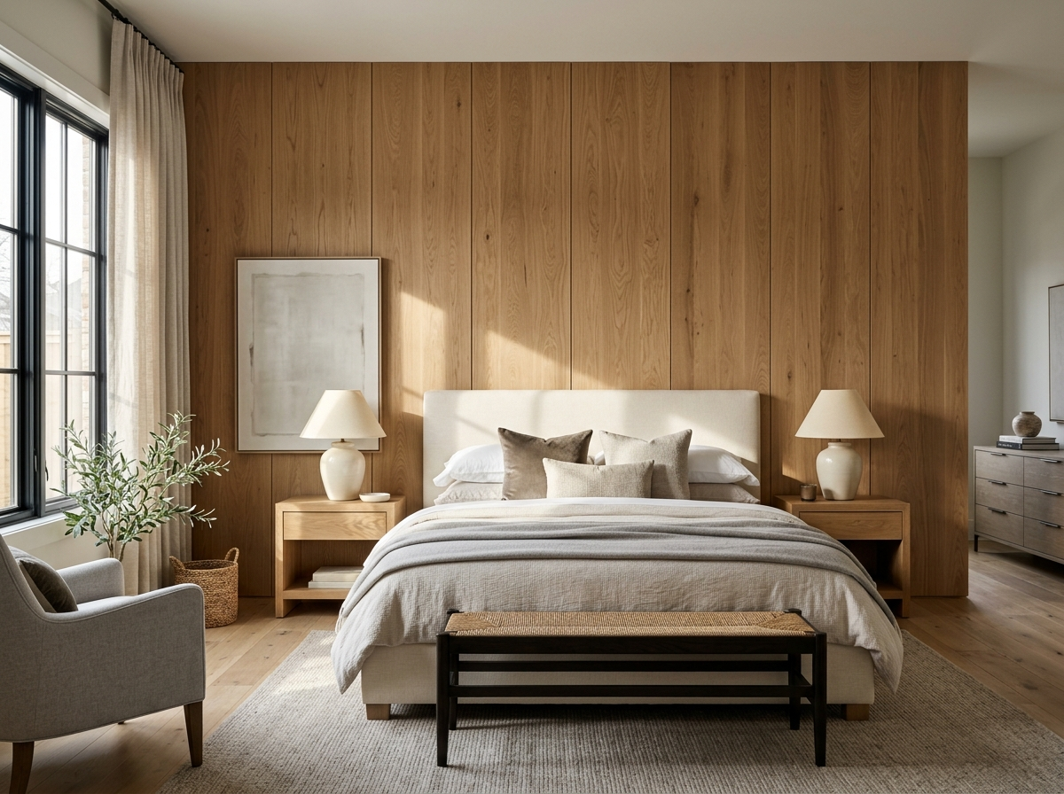 Solid Wood Panels for Bedroom