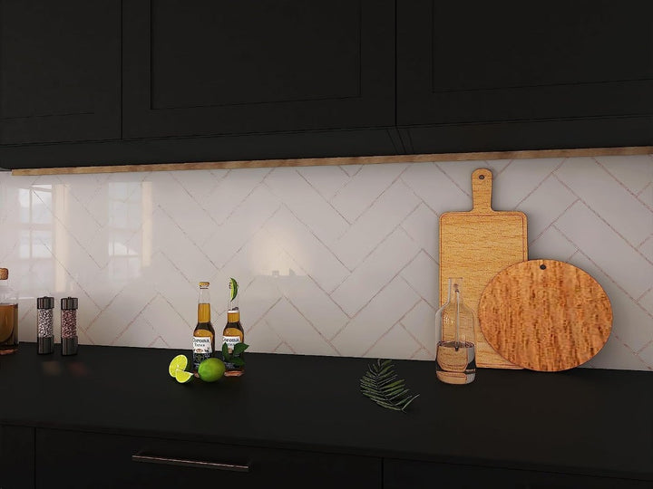 Solid Color Backsplash Tiles For Kitchen