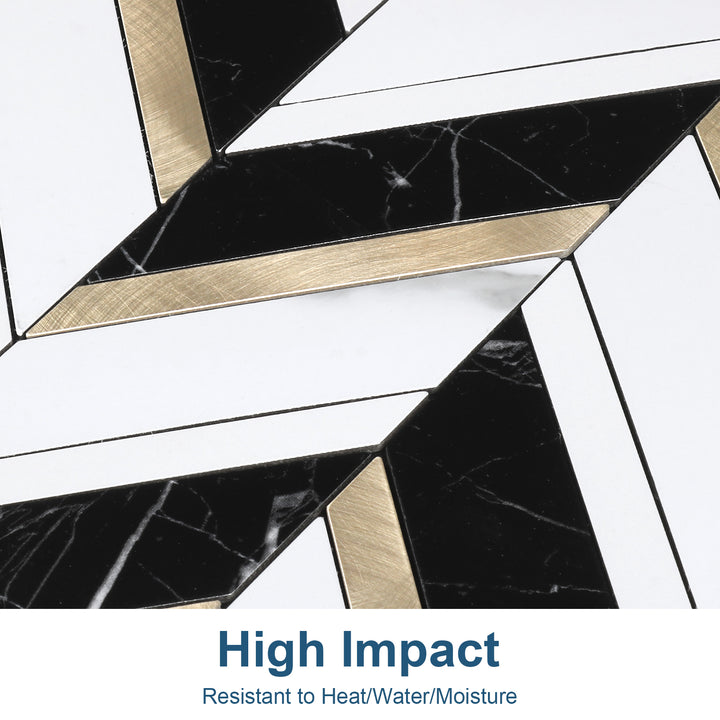 Herringbone Backsplash Detail