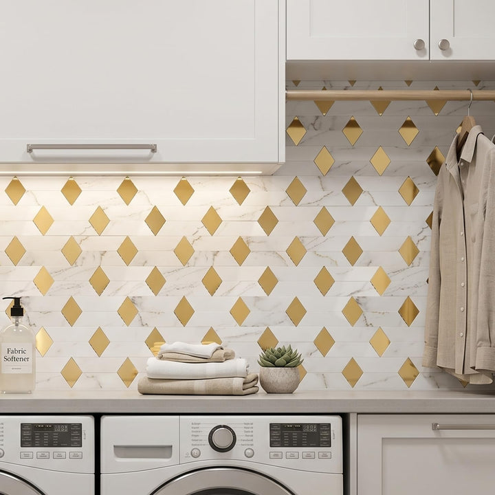 peel and stick tile for laundry room
