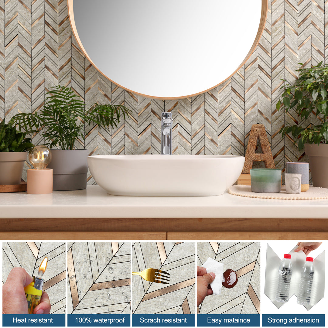 self adhesive bathroom tiles
