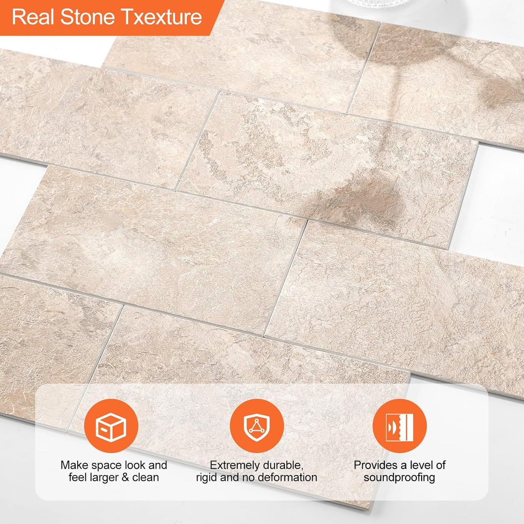 Sharp pictures of peel and stick ceramic tiles