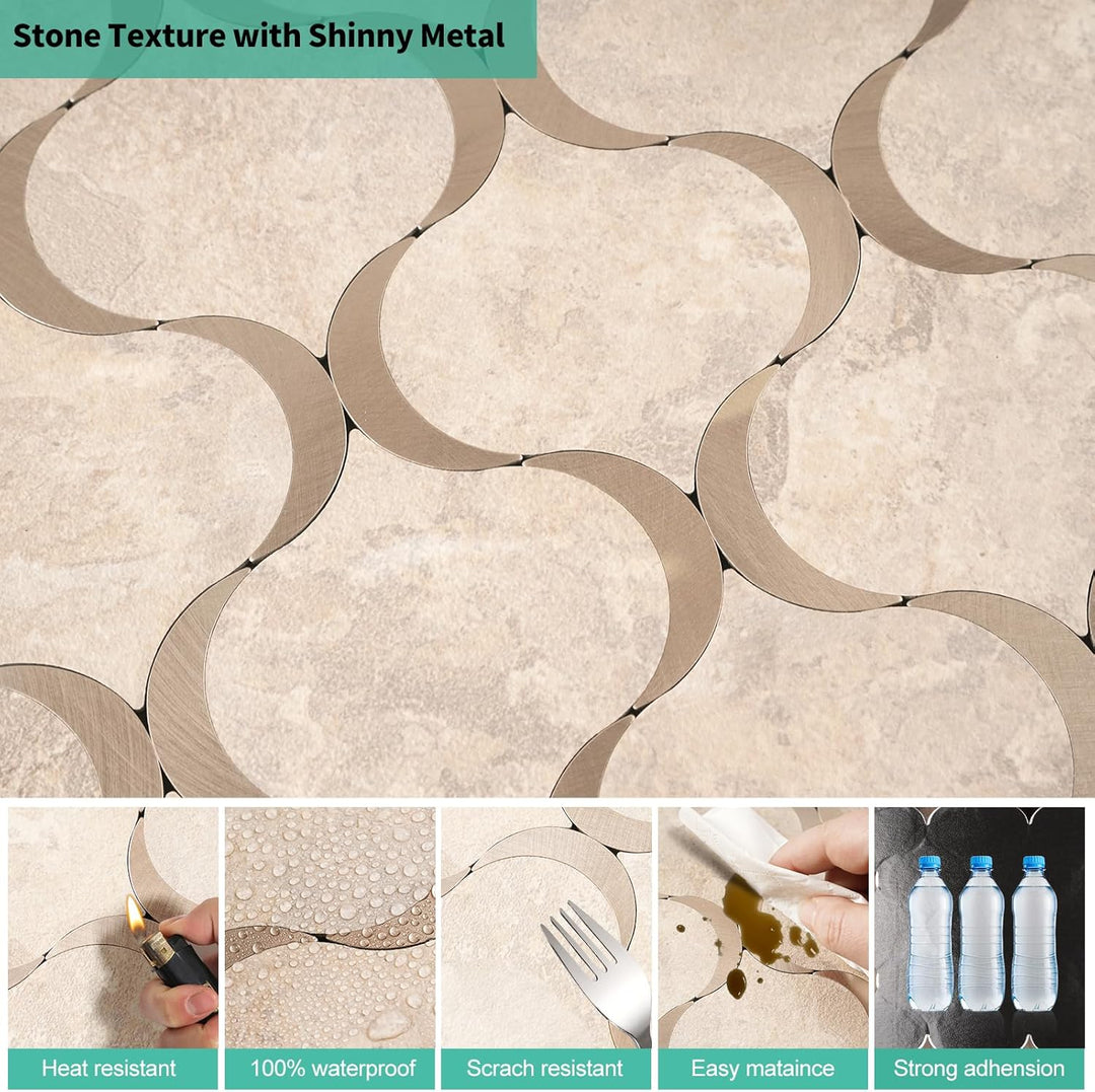 Clear image of self-adhesive tile patterns