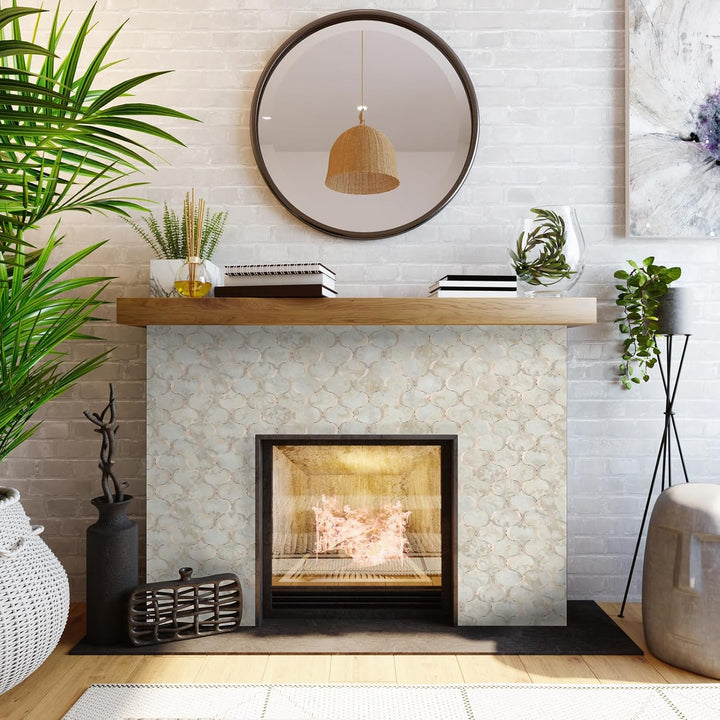 High-end appearance in the fireplace