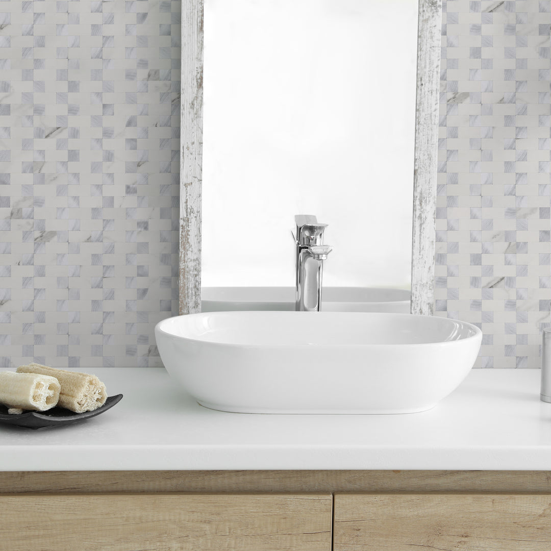 peel and stick bathroom wall tile
