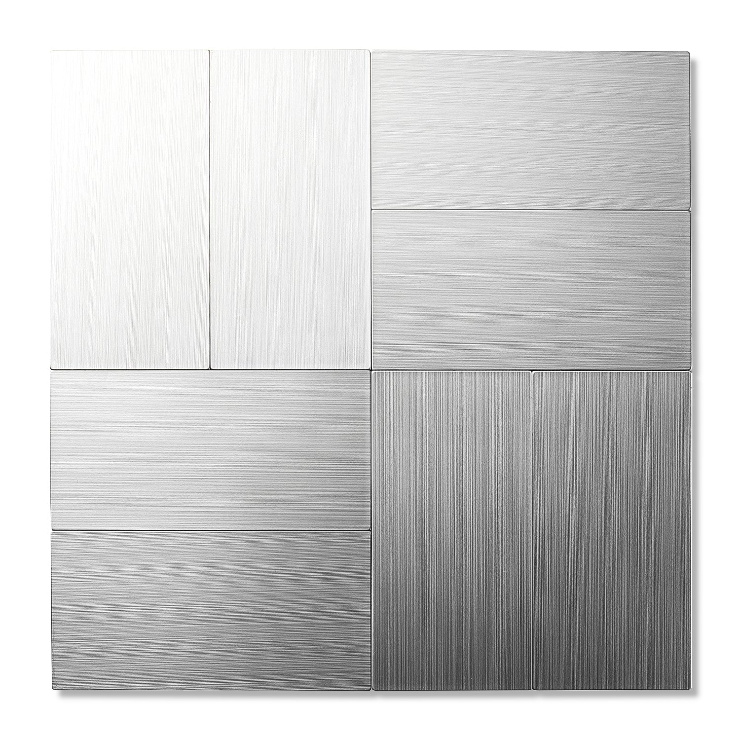 Silver Peel and Stick Backsplash