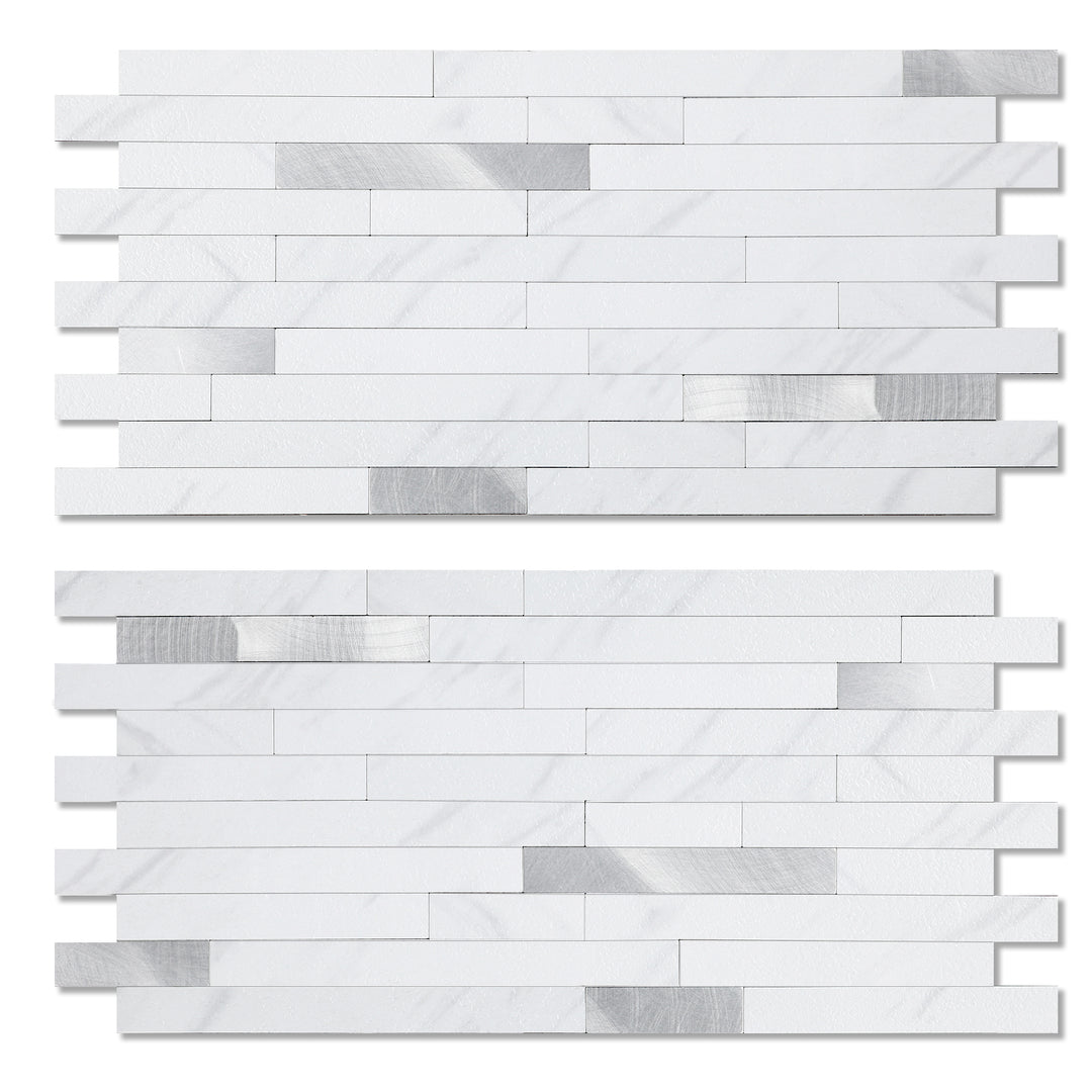 Jazz white peel and stick tiles