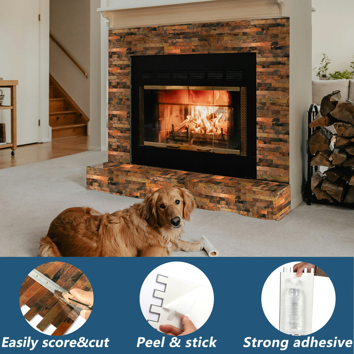 peel and stick fireplace tiles