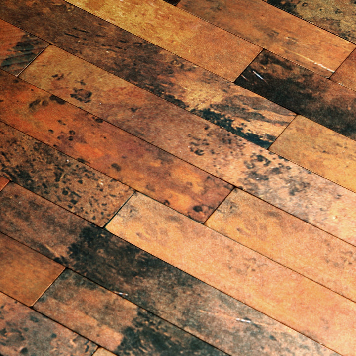 copper linear blend tiles