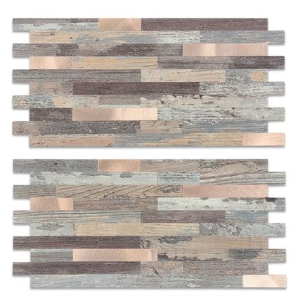 Rustic Wood Peel and Stick Backsplash 