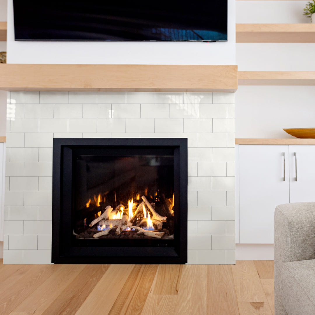 High-end appearance in the fireplace