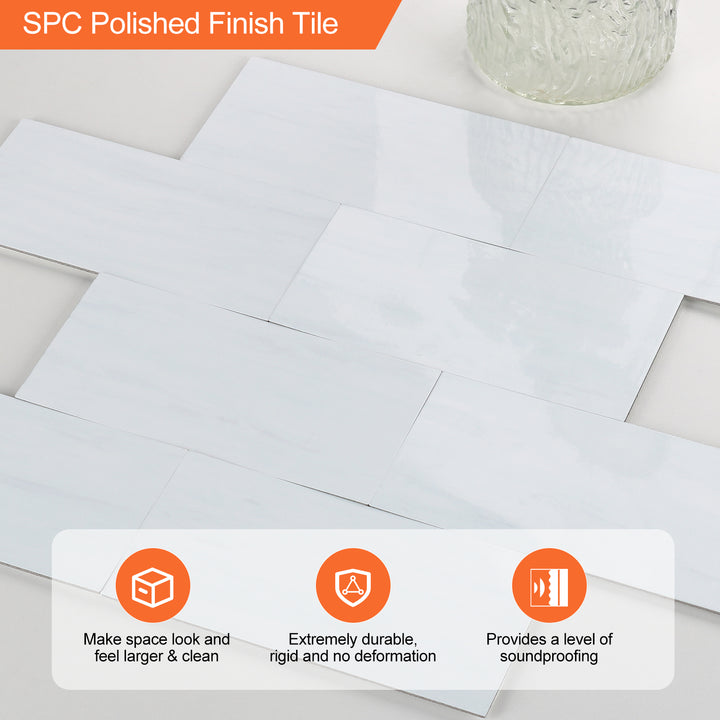 Detailed texture image of self-stick tiles