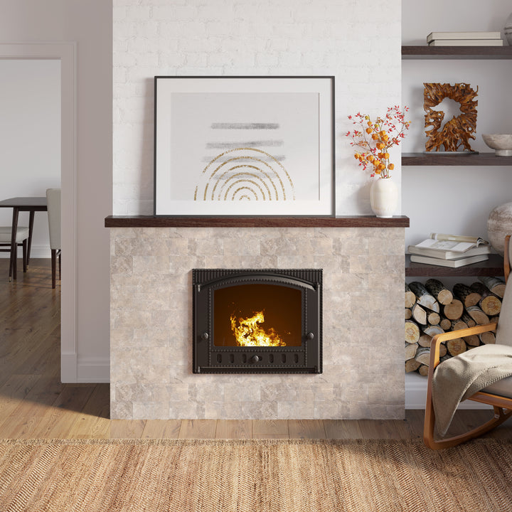 Sophisticated look in the fireplace