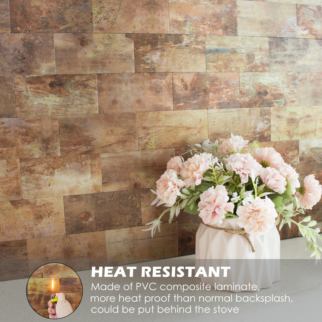 copper backsplash tile