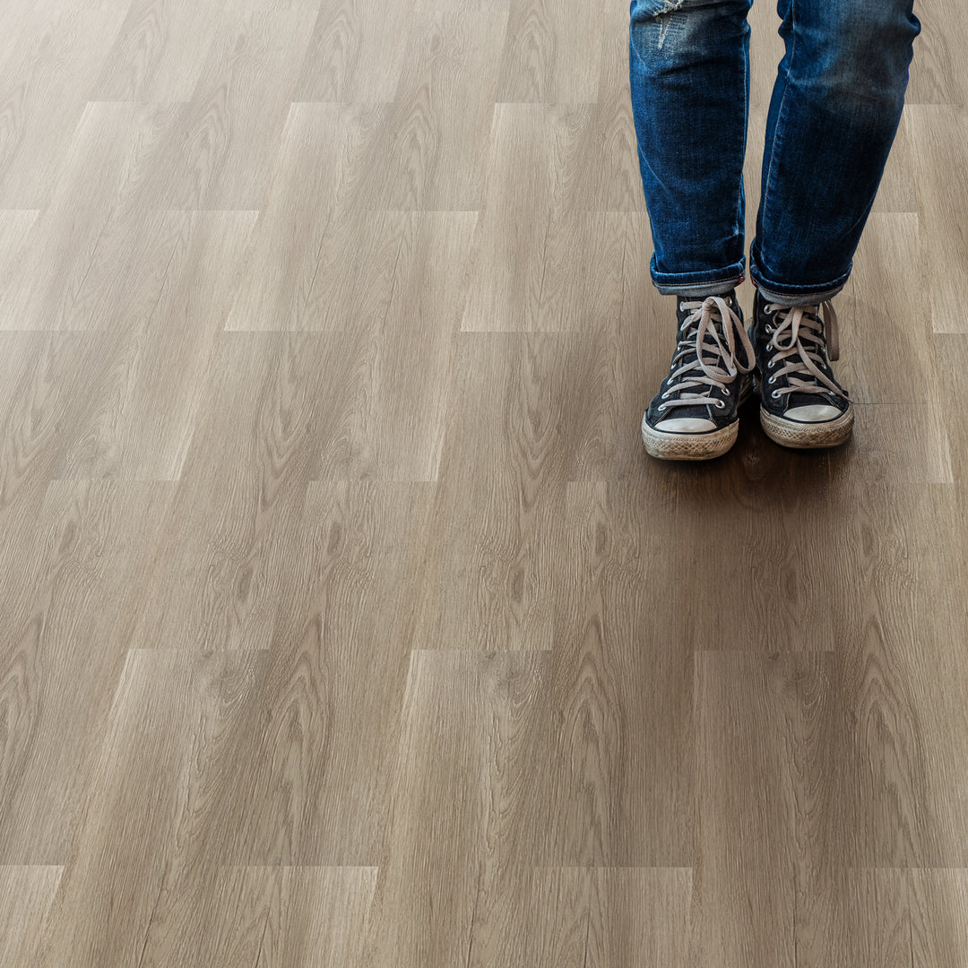 Clear image of reflective floor tiles
