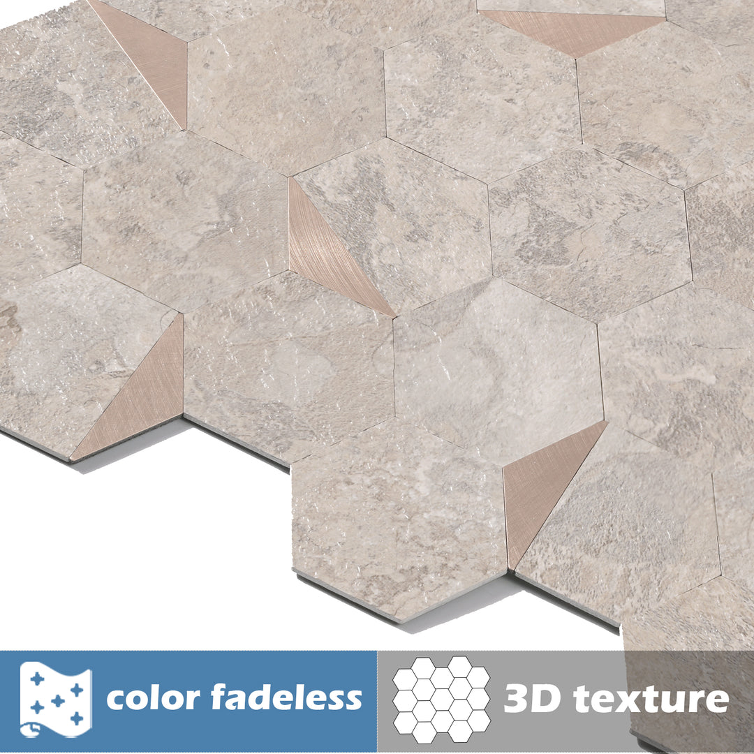 Clear image of self-adhesive tile patterns