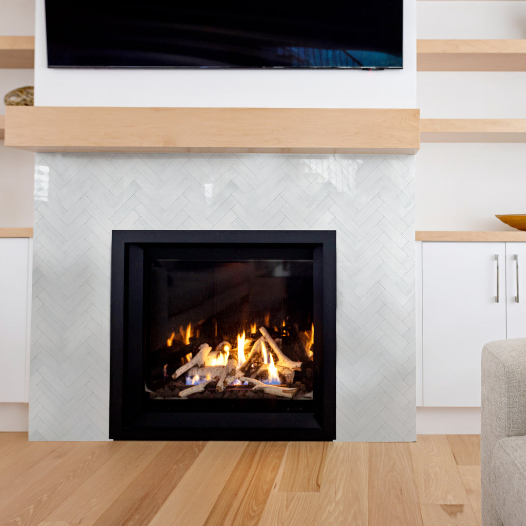 peel and stick tile for fireplace