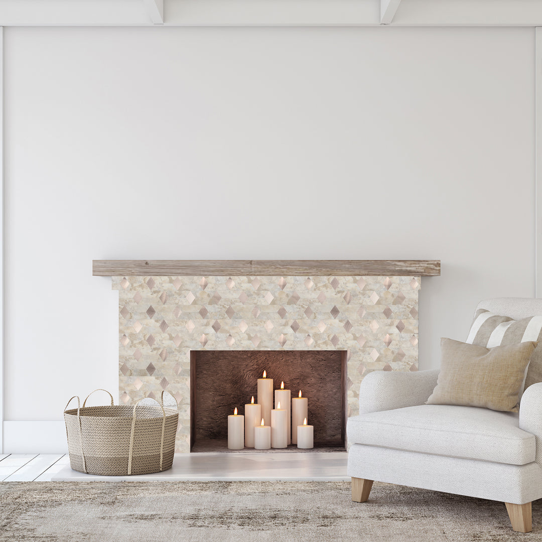 peel and stick tile for fireplace