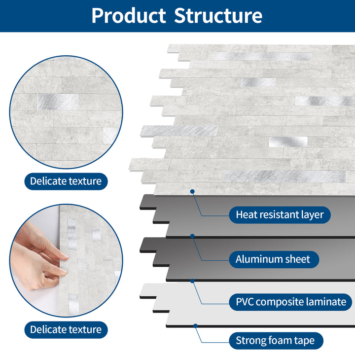 Construction diagram of wall tile materials
