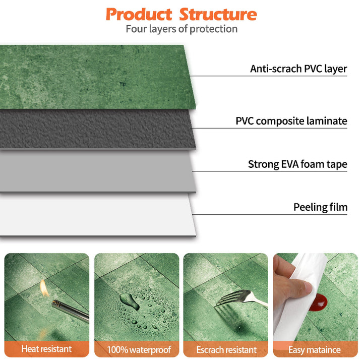 subway tile structure