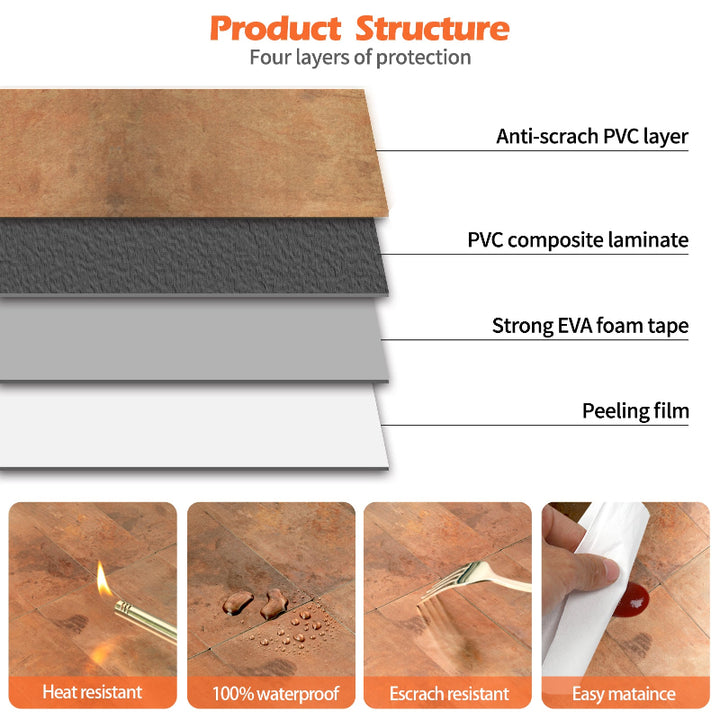 copper tile structure