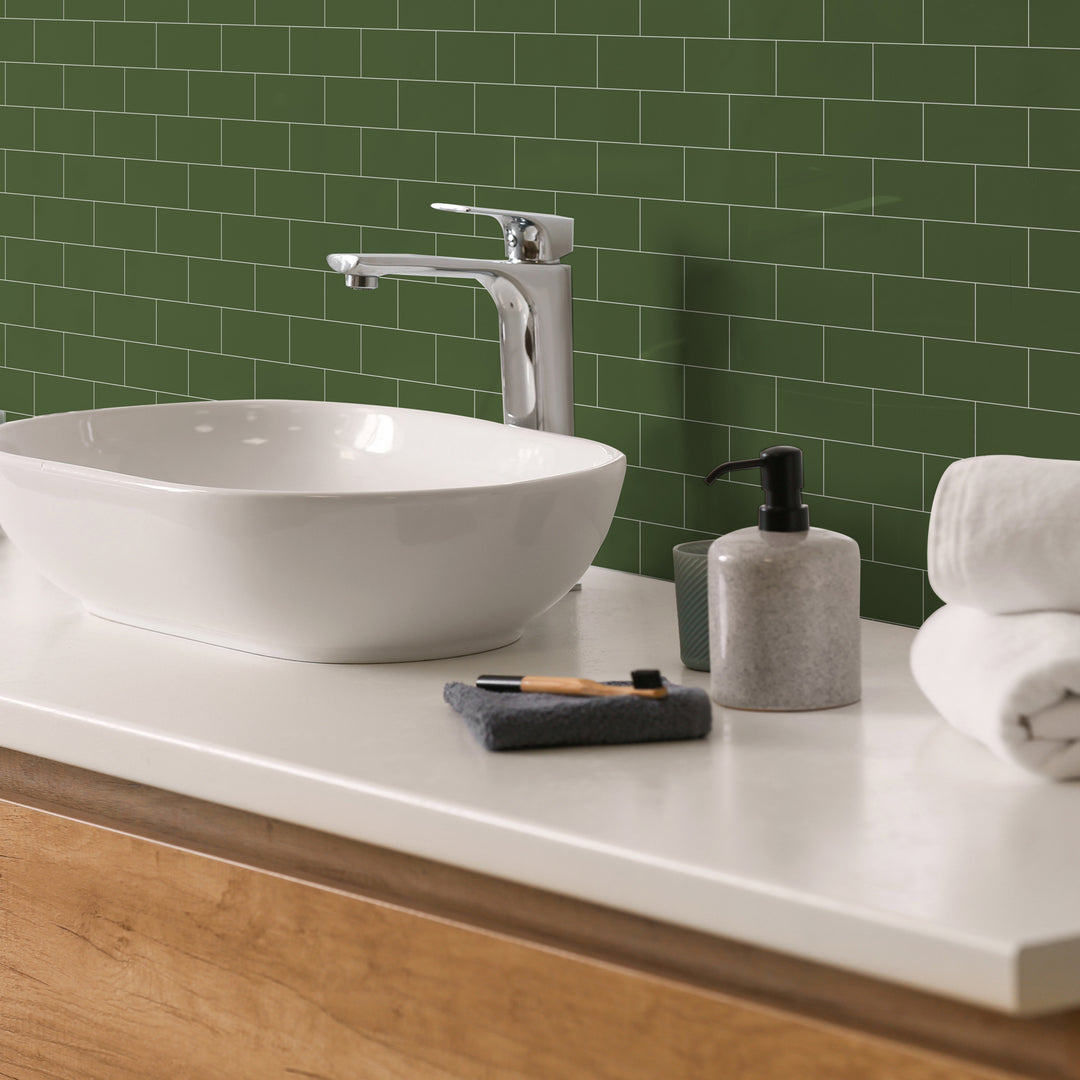 bathroom stick on tiles