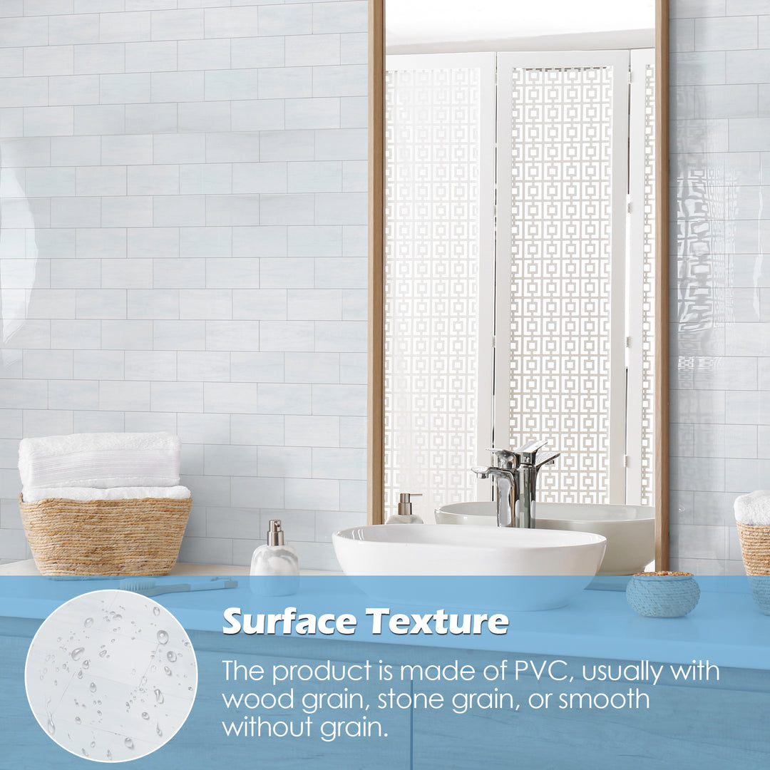 stick on tiles bathroom wall