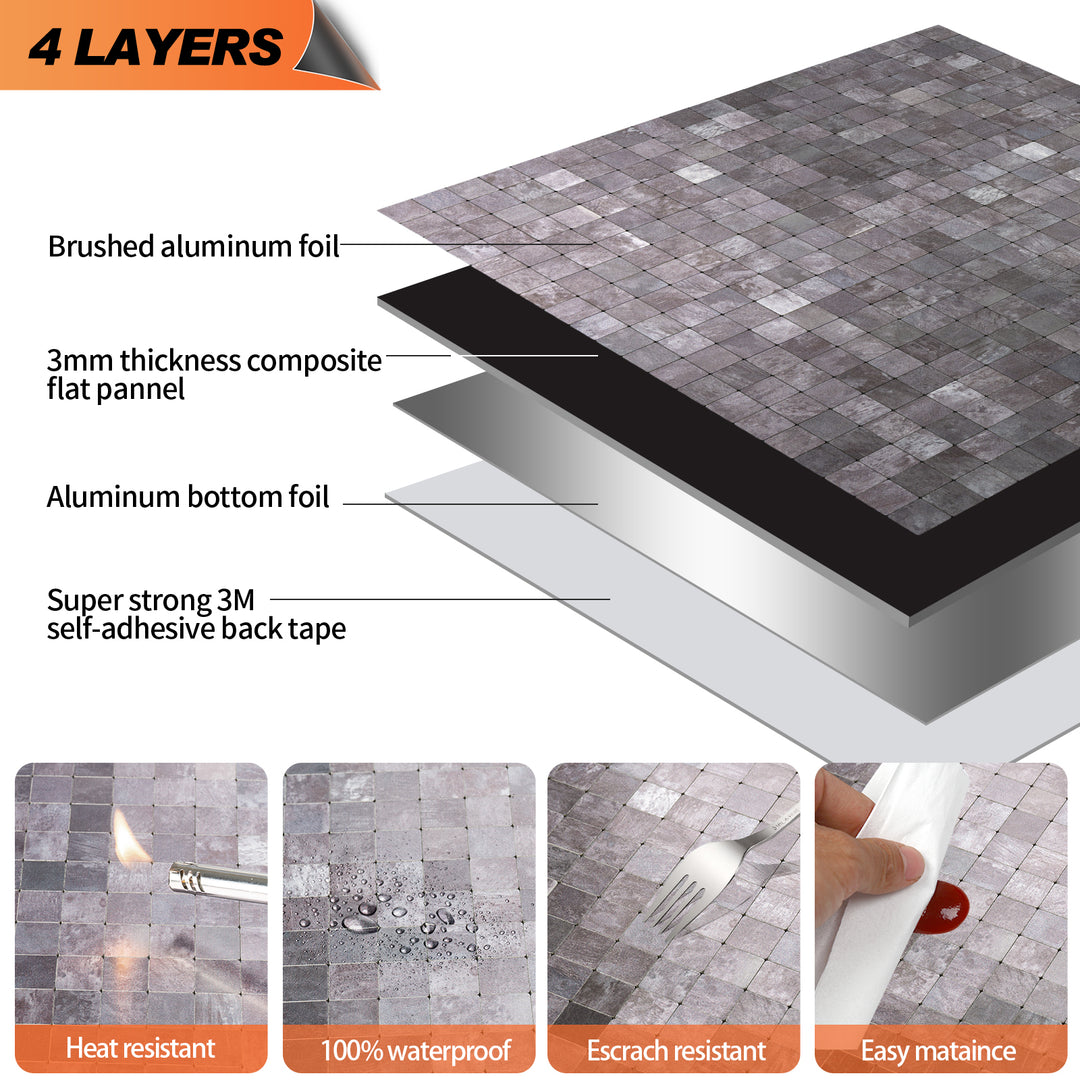 peel and stick metal tile