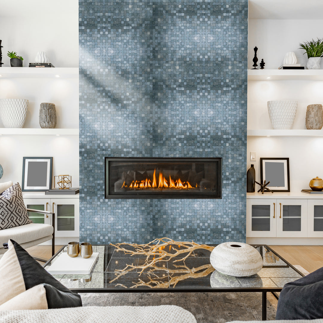 peel and stick tile for fireplace