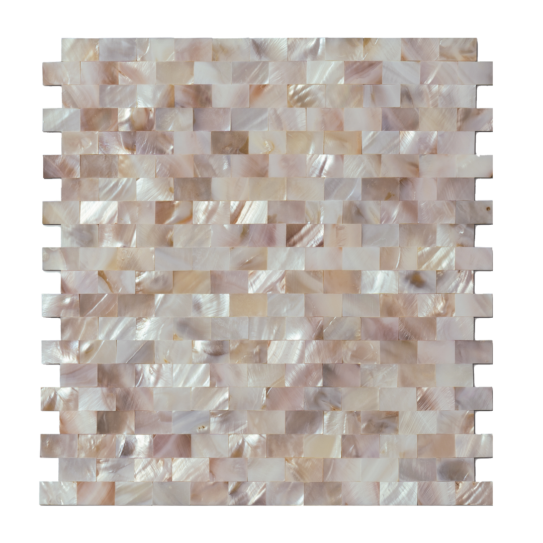 11.8" X 11.8" Colorful Nature Mother of Pearl Tile Peel and Stick Shell Mosaic Tile