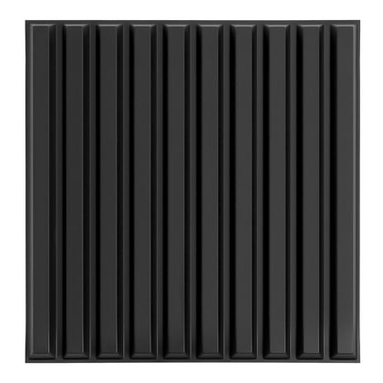 Black Slat Wall Panel