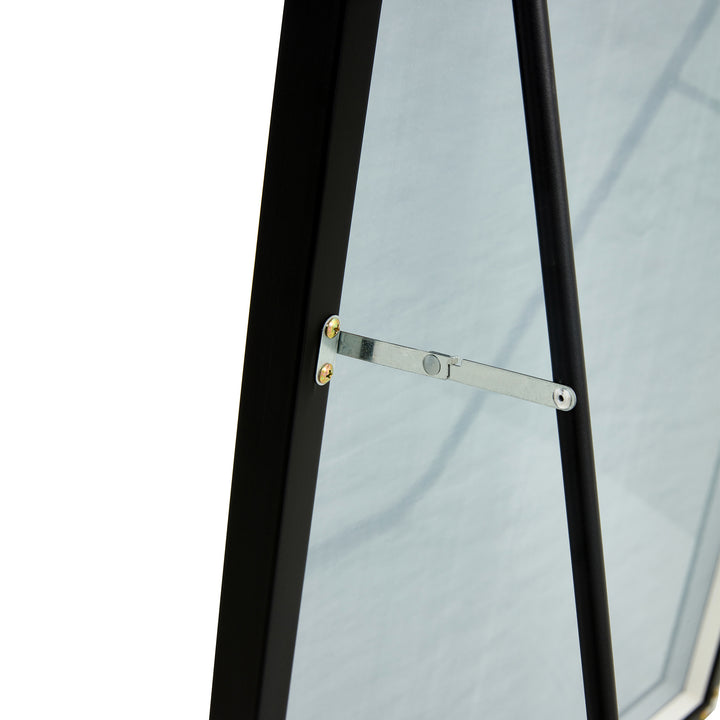 Black Solid Wood Frame Full-length Mirror, Dressing Mirror 44"*16"