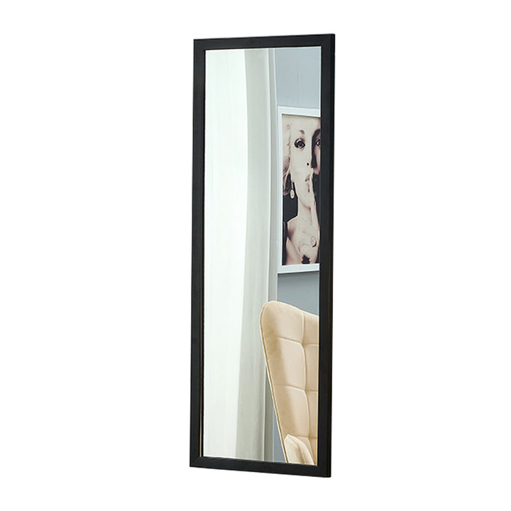 Black Solid Wood Frame Full-length Mirror, Dressing Mirror 44"*16"