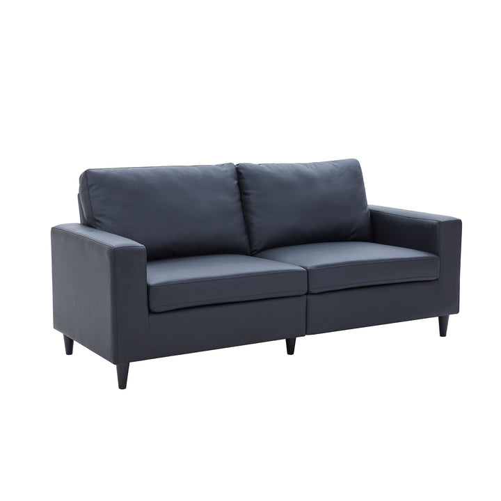 Orisfur. Modern Style 3 Seat Sofa PU Leather Upholstered Couch Furniture for Home or Office (3-Seat Sofa)