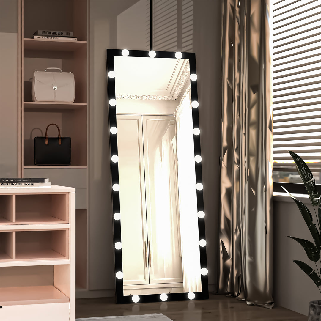 Ganzkörper-Kosmetikspiegel im Hollywood-Stil mit LED-Glühbirnen 