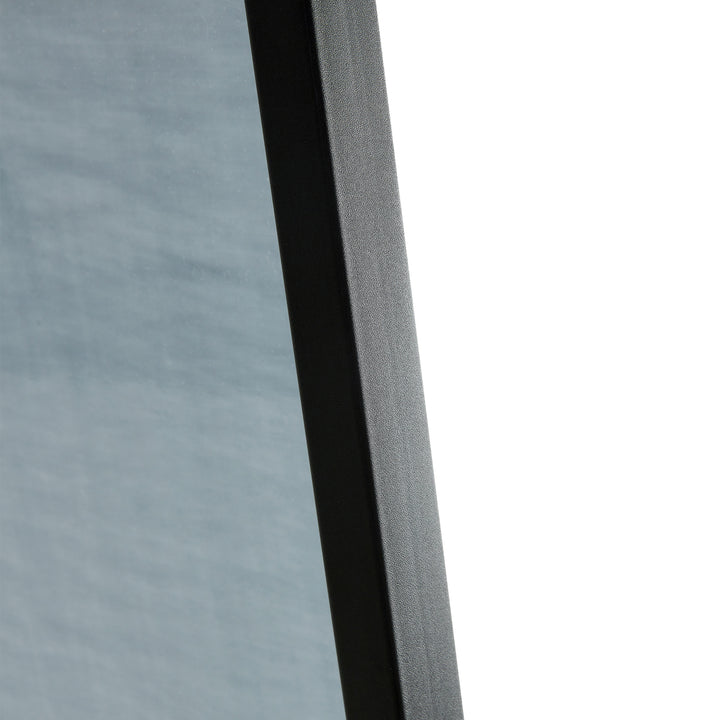 Black Solid Wood Frame Full-length Mirror, Dressing Mirror 44"*16"
