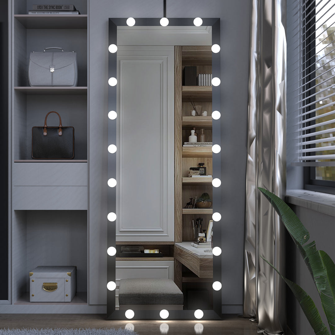 Ganzkörper-Kosmetikspiegel im Hollywood-Stil mit LED-Glühbirnen 