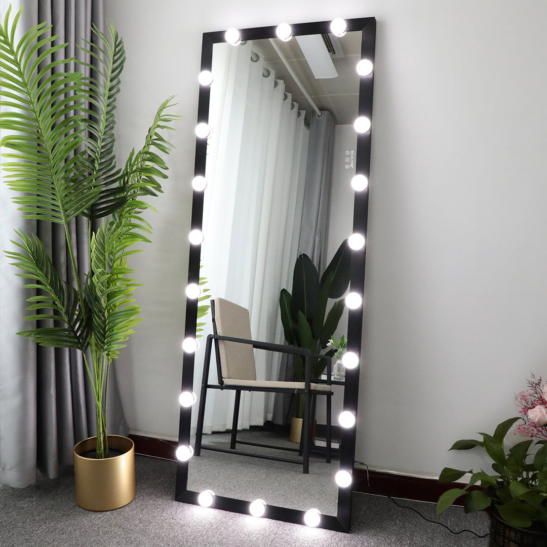 Ganzkörper-Kosmetikspiegel im Hollywood-Stil mit LED-Glühbirnen 