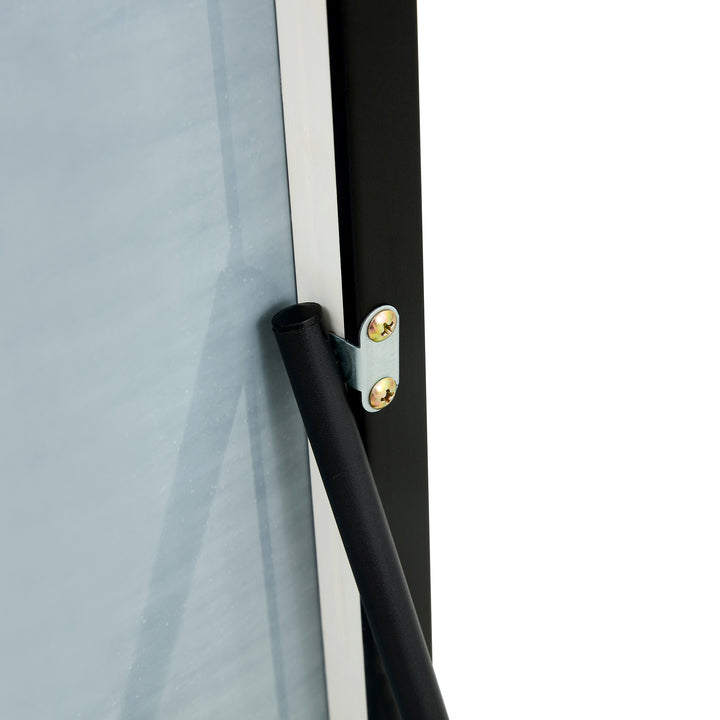 Black Solid Wood Frame Full-length Mirror, Dressing Mirror 44"*16"